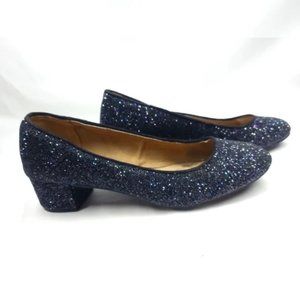 Old Navy size 7 black dressy pumps low block heel